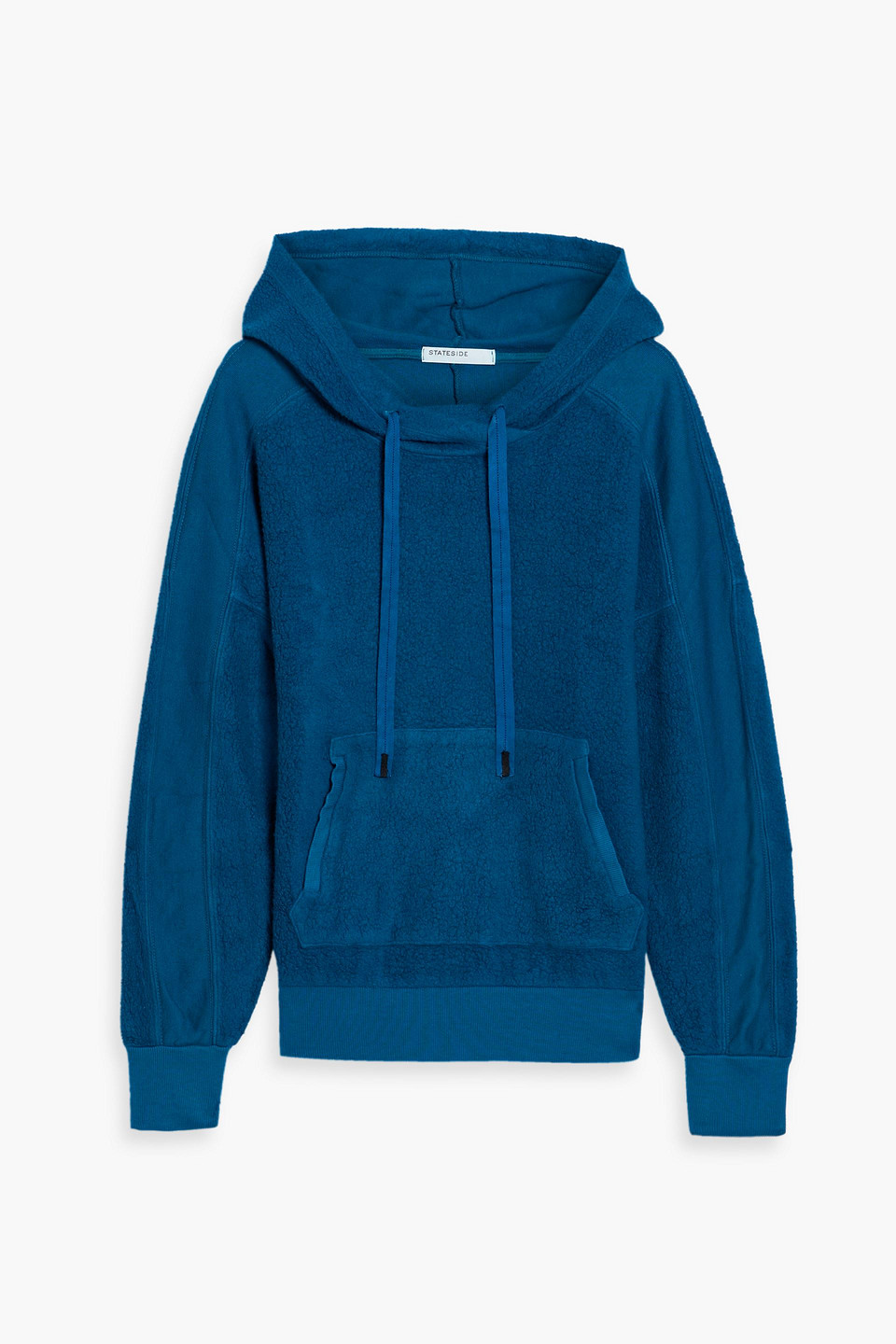 Stateside Supima Cotton And Modal-blend Fleece Hoodie In Cobalt Blue