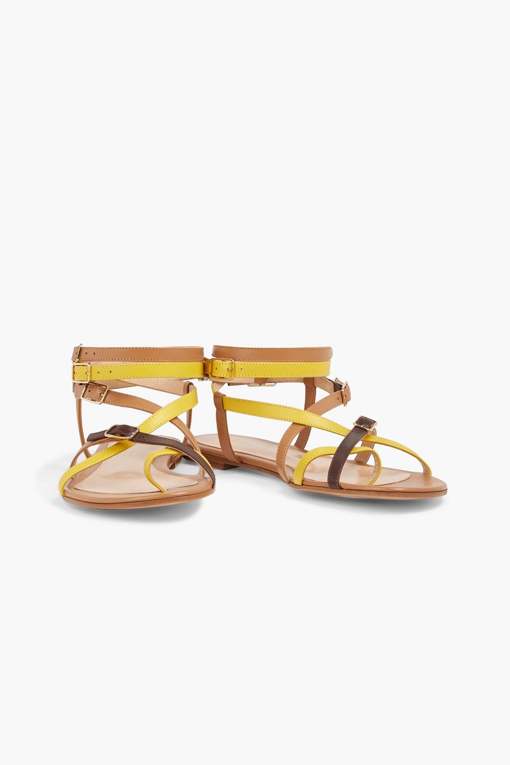 GIANVITO ROSSI Cassandra buckled leather sandals | THE OUTNET