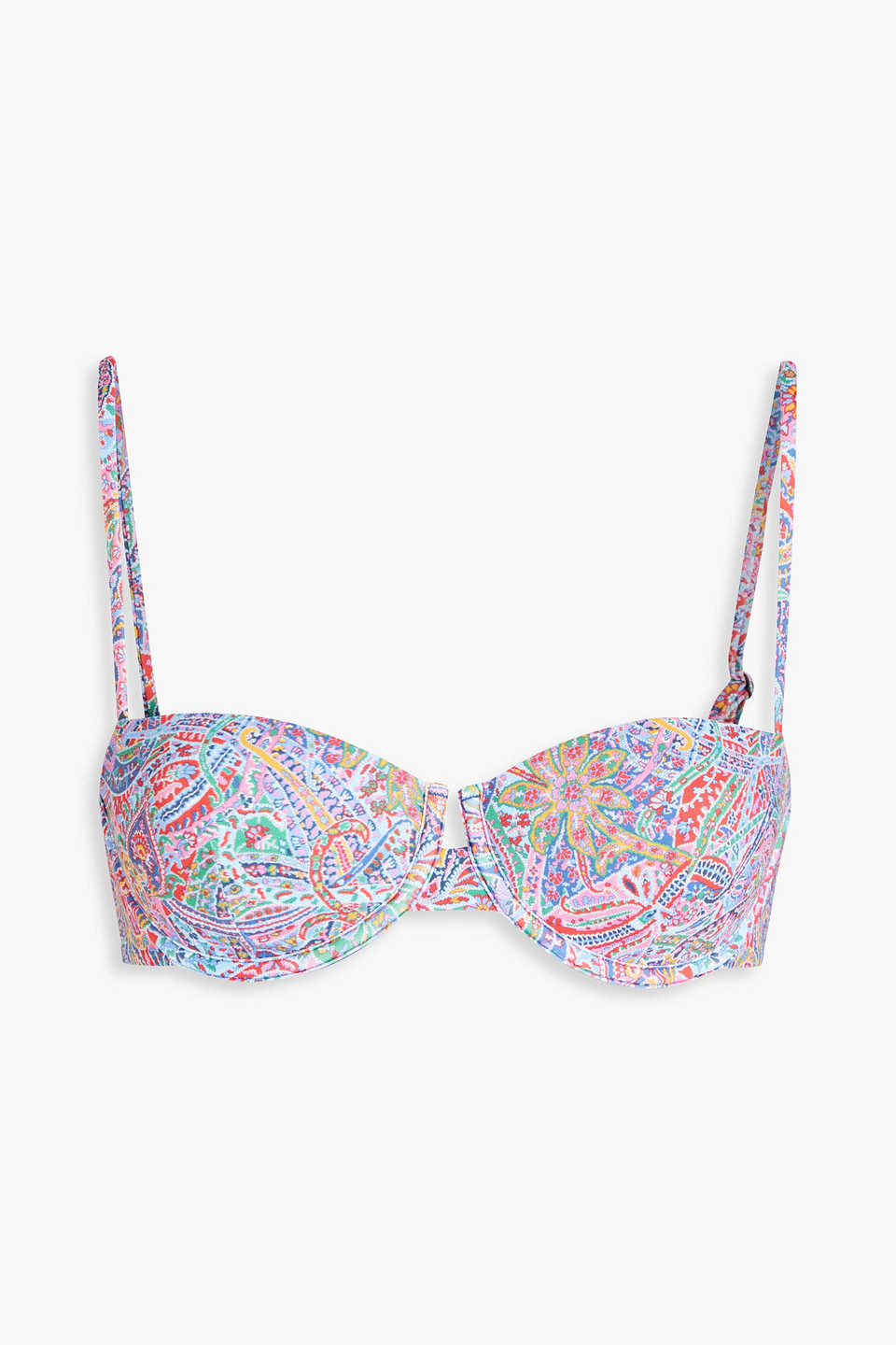 ONIA DALIA PRINTED UNDERWIRED BIKINI TOP,3074457345633379260