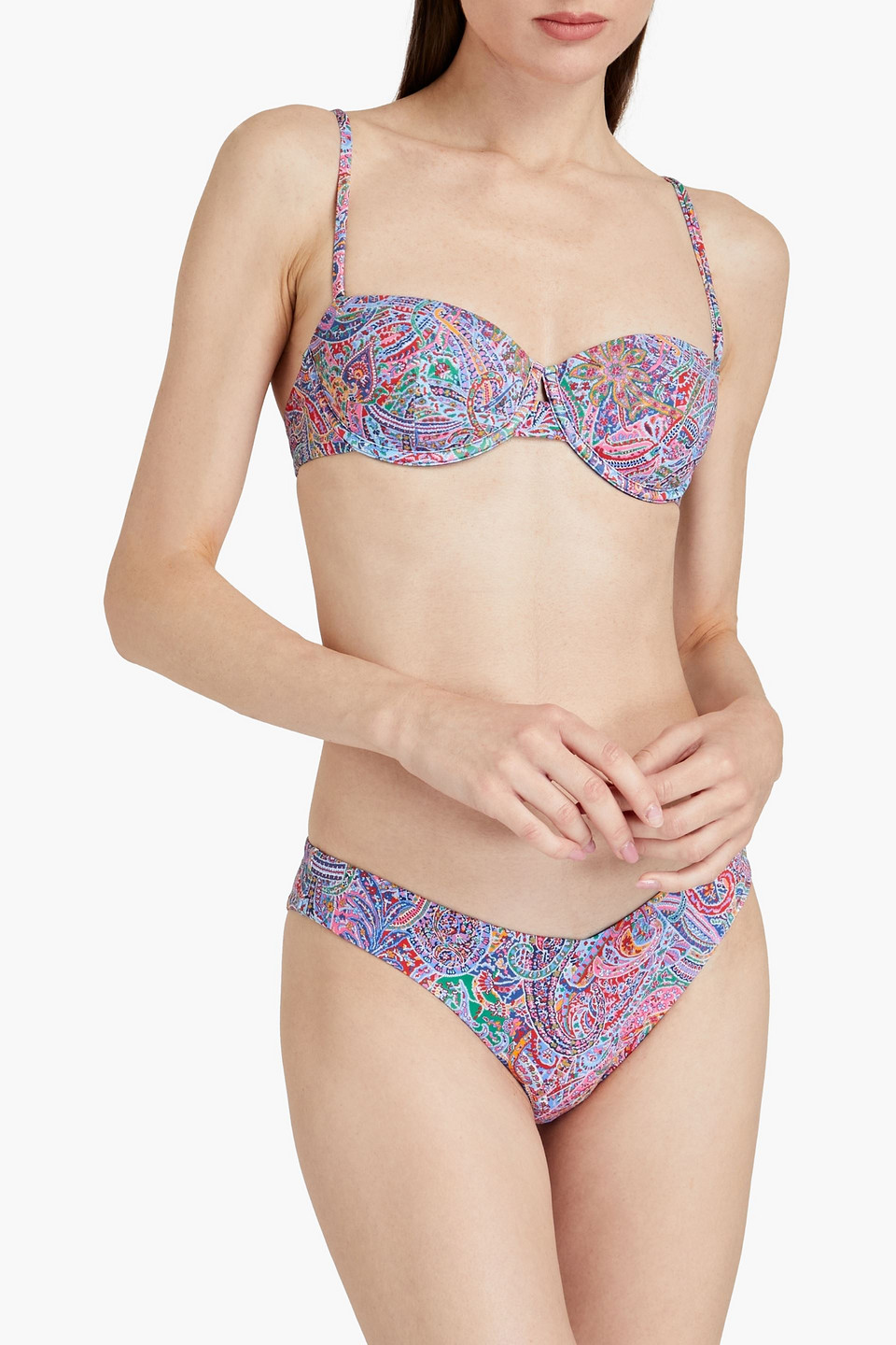 ONIA DALIA PRINTED UNDERWIRED BIKINI TOP 3074457345633379260