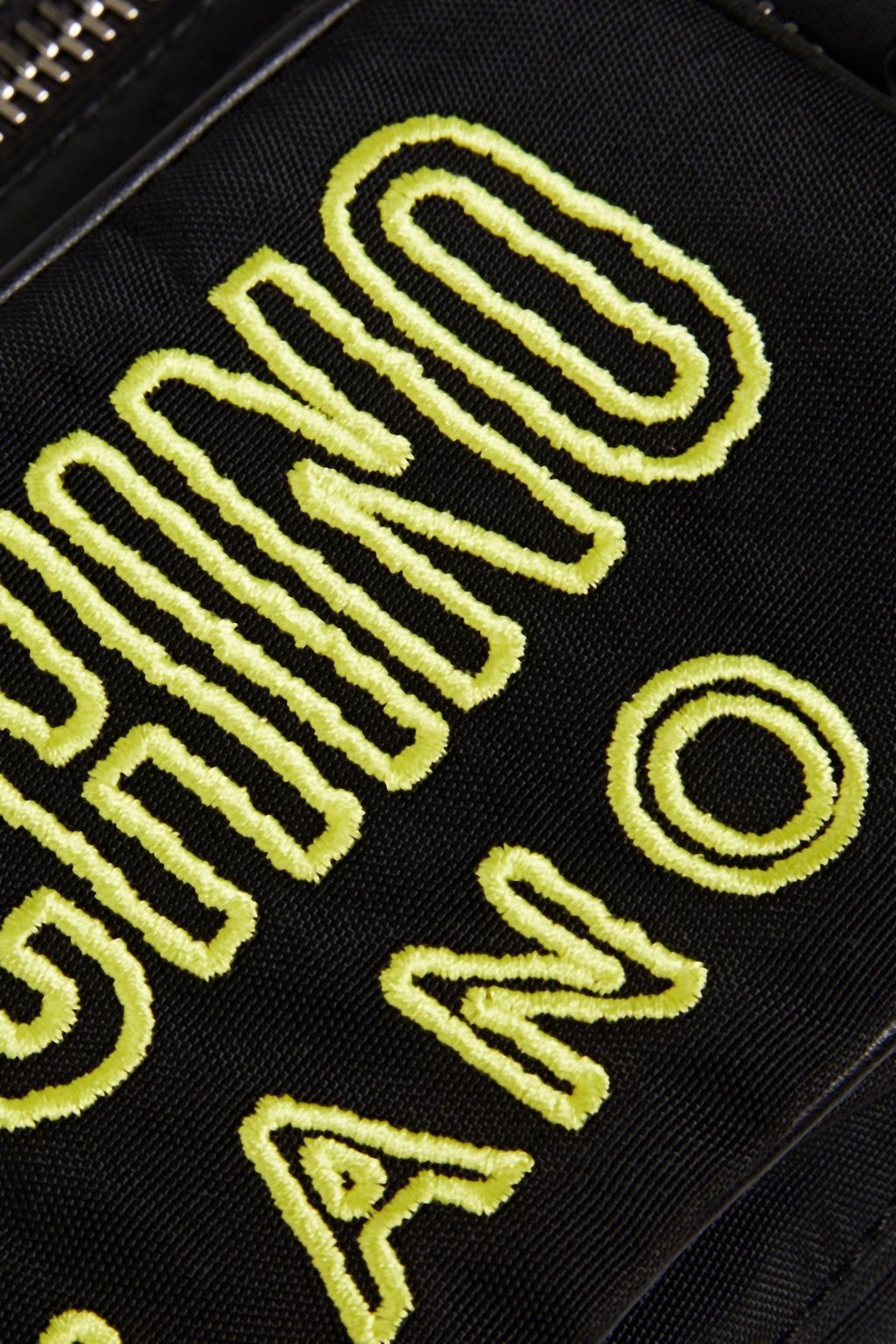 MOSCHINO Gürteltasche aus Canvas mit Logostickerei
