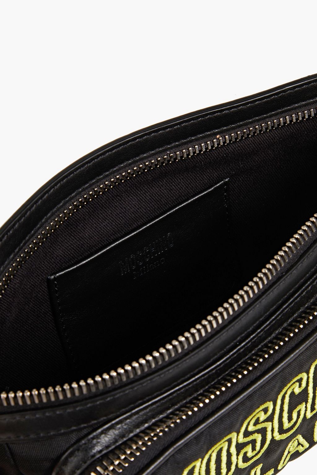 MOSCHINO Gürteltasche aus Canvas mit Logostickerei