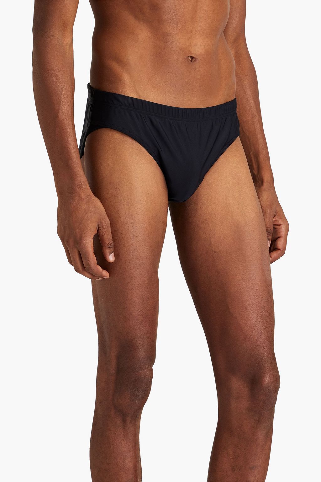 MOSCHINO Badehose in Metallic-Optik mit Print
