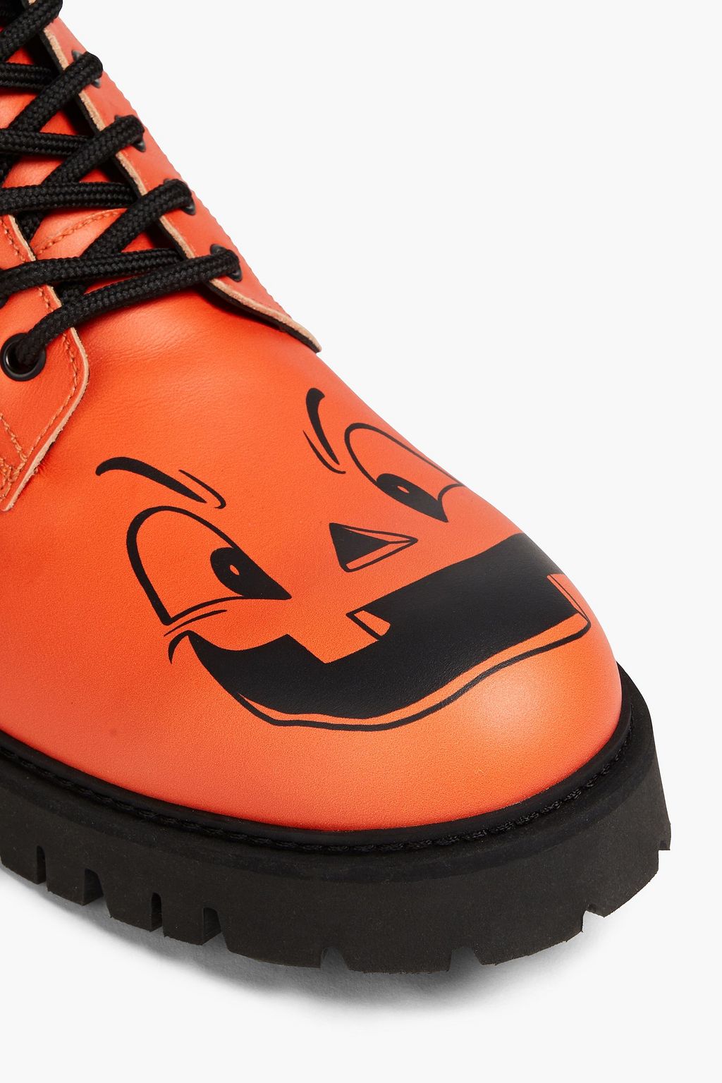 MOSCHINO Printed leather boots