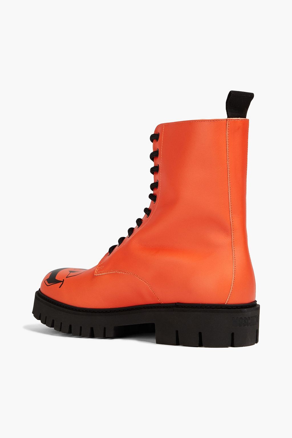 MOSCHINO Printed leather boots