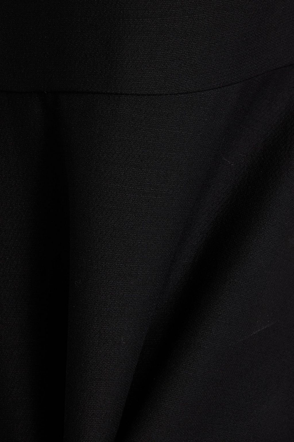 VALENTINO GARAVANI Flared wool and silk-blend crepe maxi dress