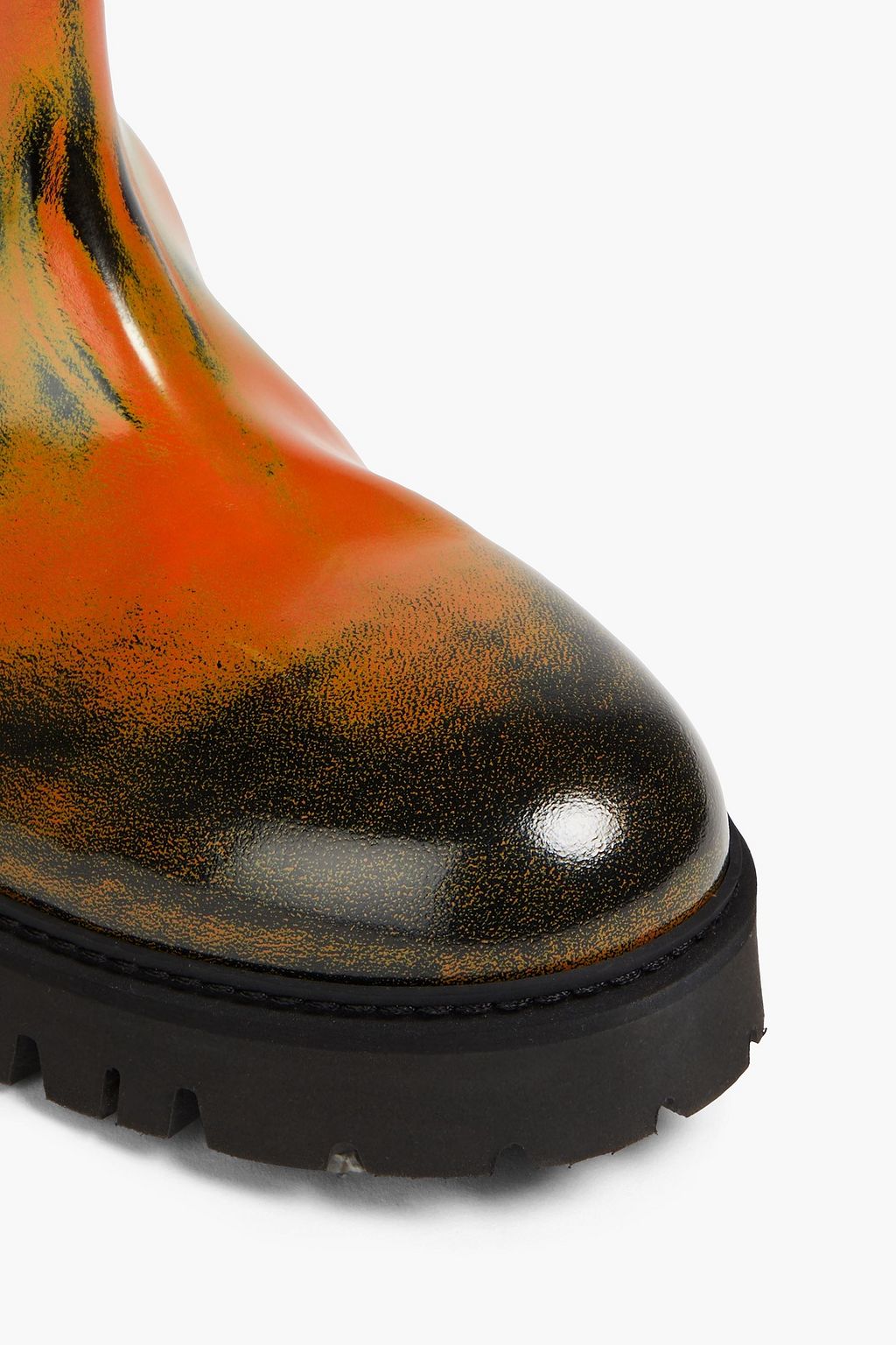 MOSCHINO Printed leather boots