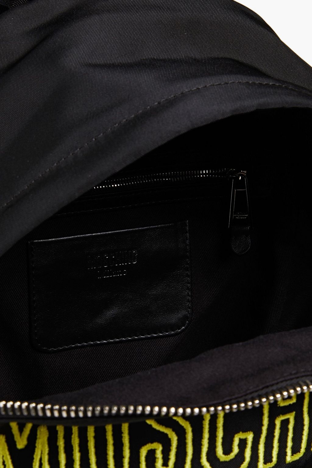 MOSCHINO Rucksack aus Canvas mit Logostickerei