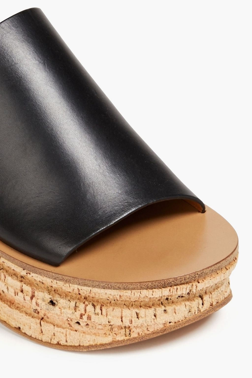CHLOÉ Camille leather platform mules