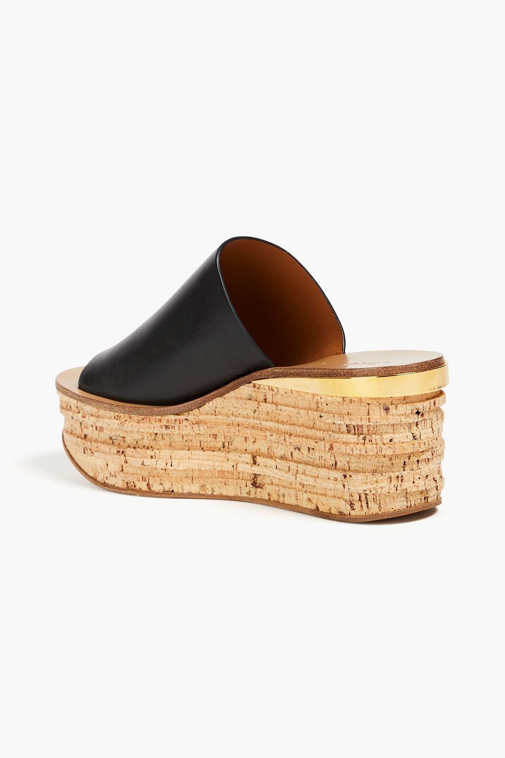 CHLOÉ Camille leather platform mules