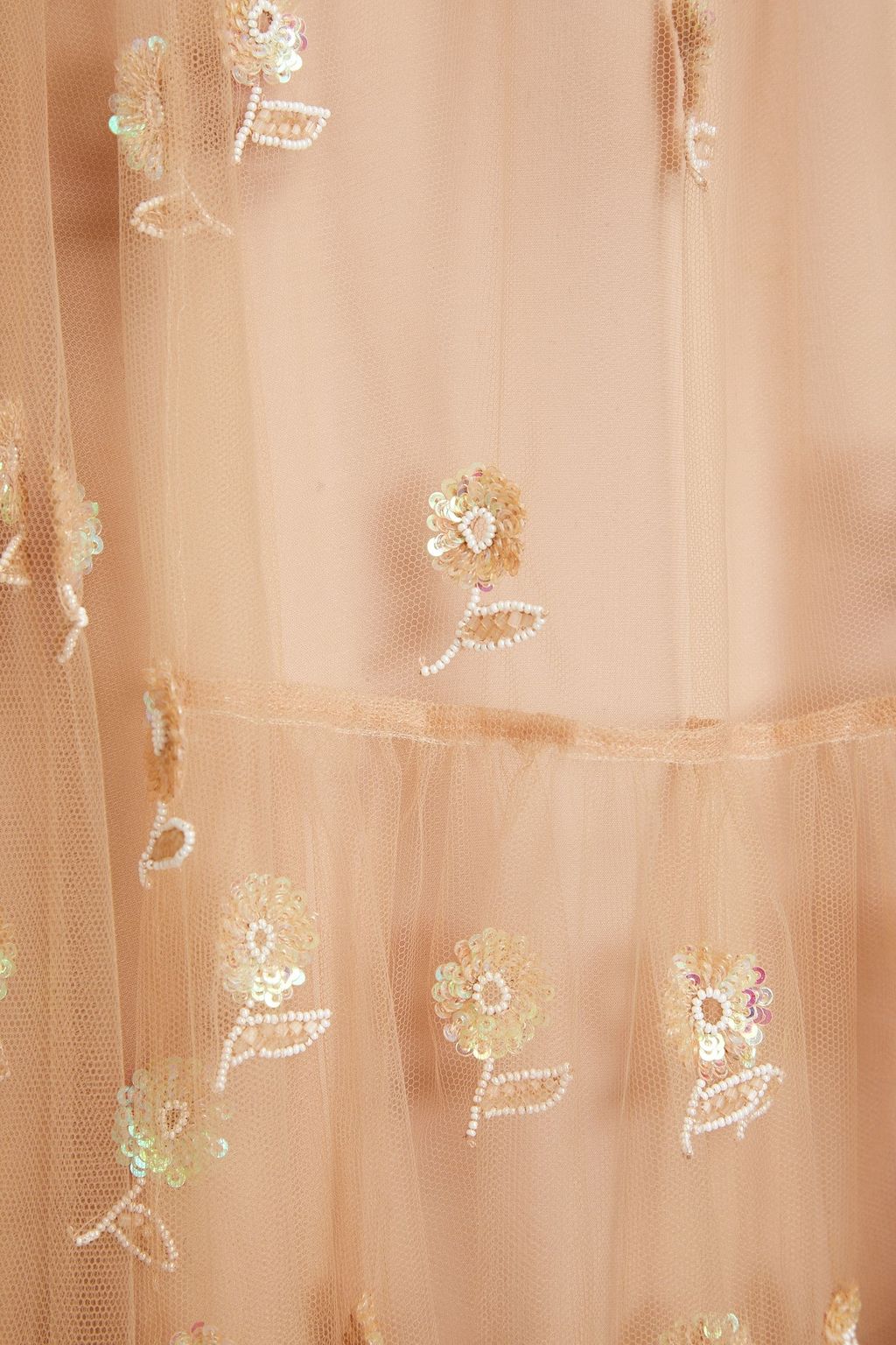 VALENTINO GARAVANI Embellished tulle dress
