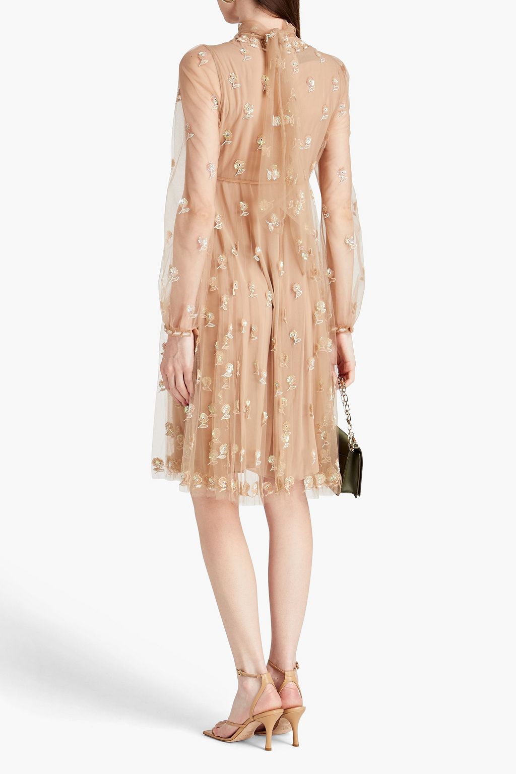 VALENTINO GARAVANI Embellished tulle dress