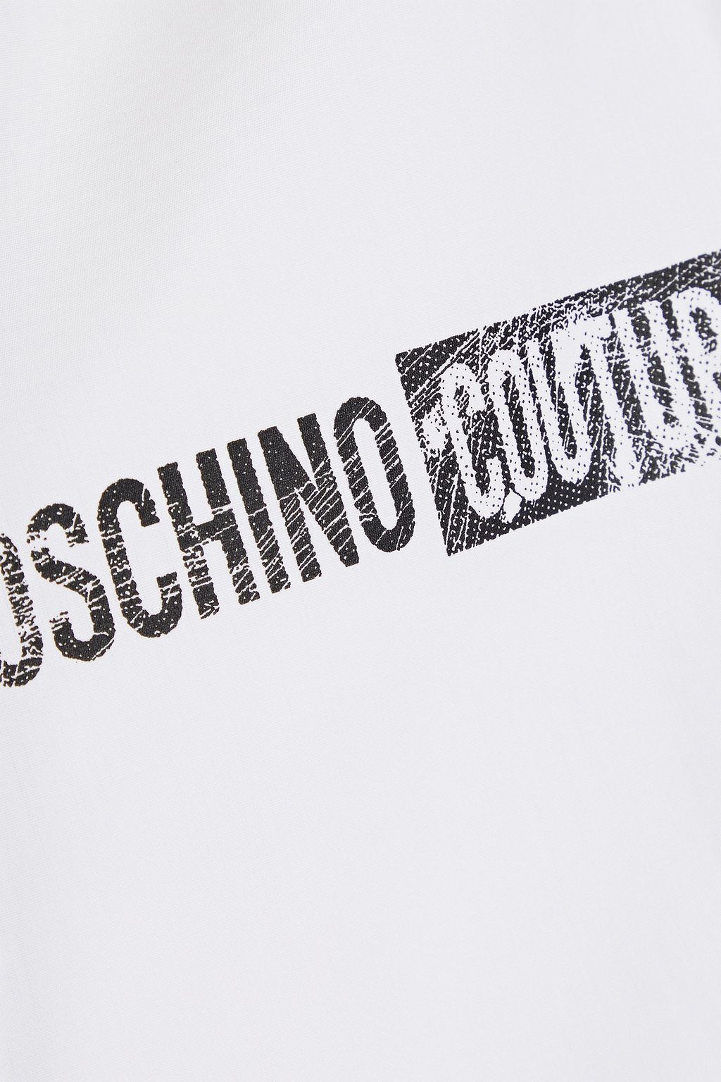 MOSCHINO Printed cotton-poplin shirt