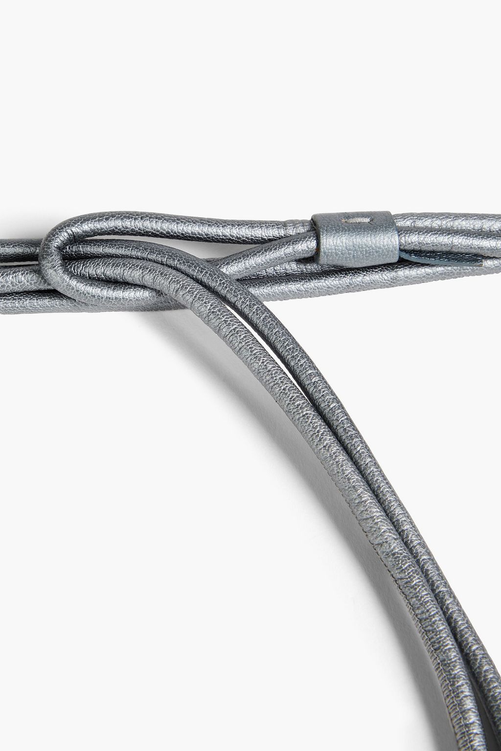BRUNELLO CUCINELLI Gürtel aus Metallic-Leder