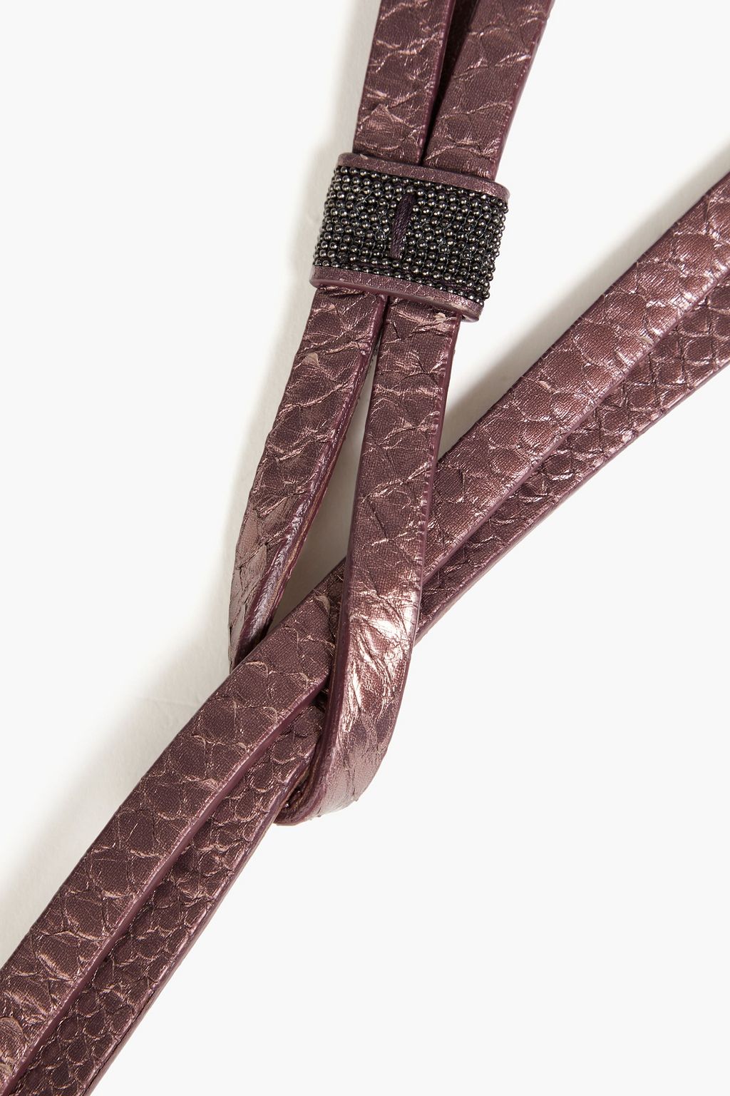 BRUNELLO CUCINELLI Metallic snake belt