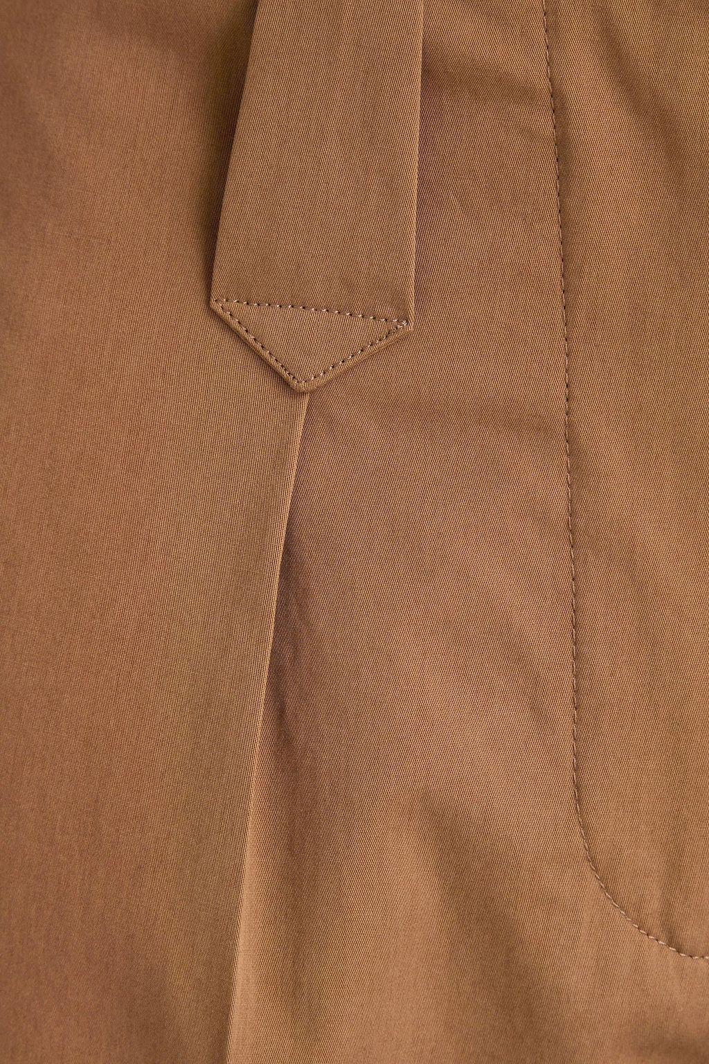 KENZO Pleated cotton-twill tapered pants