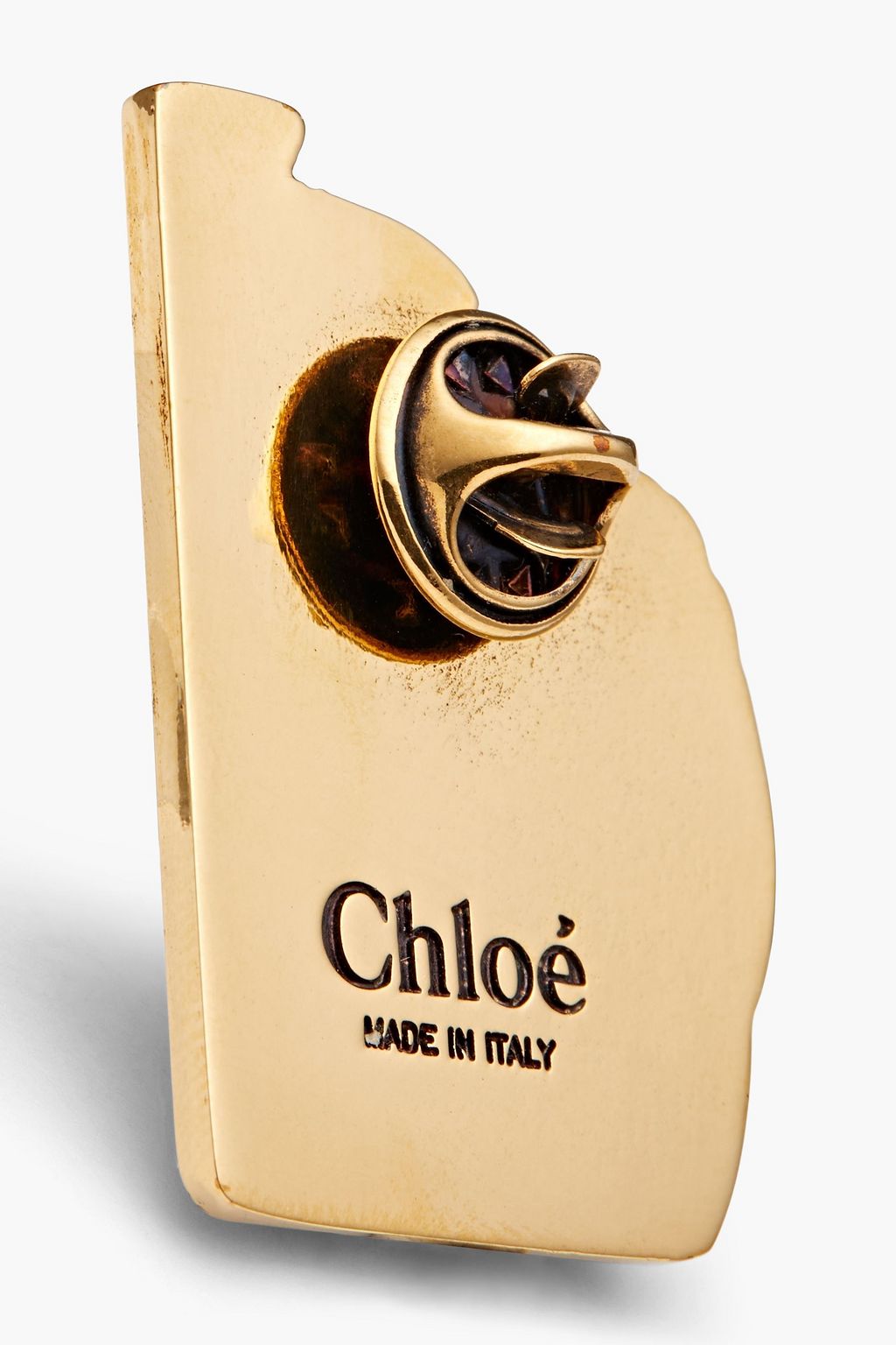 CHLOÉ Gold-tone enamel brooch