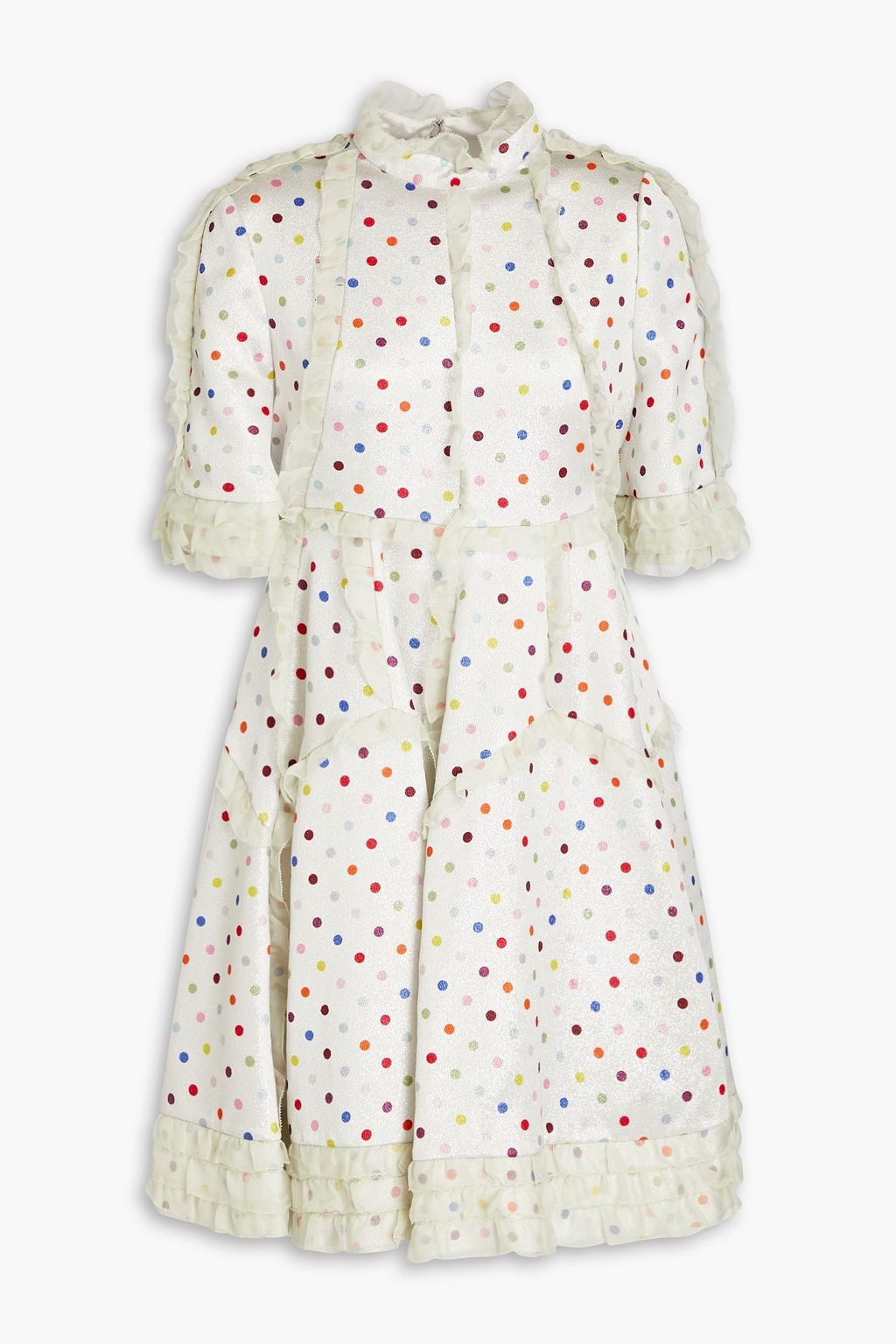 Metallic polka dot dress clearance