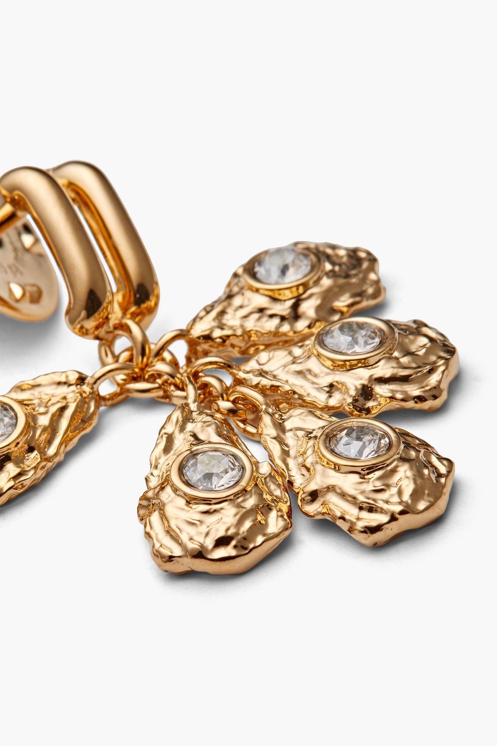 CHLOÉ Gold-tone crystal brooch