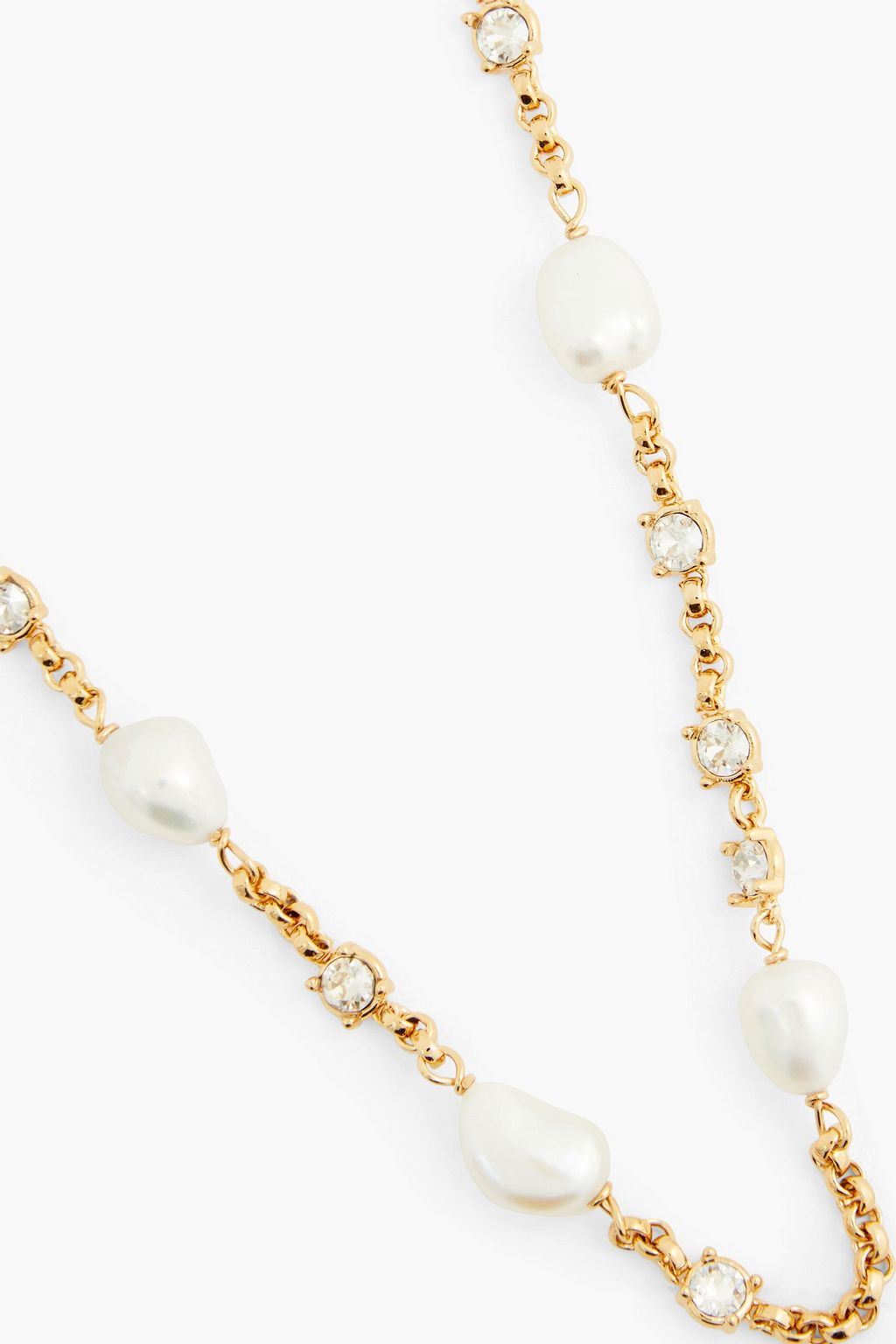 CHLOÉ Gold-tone, crystal and pearl sunglasses charm
