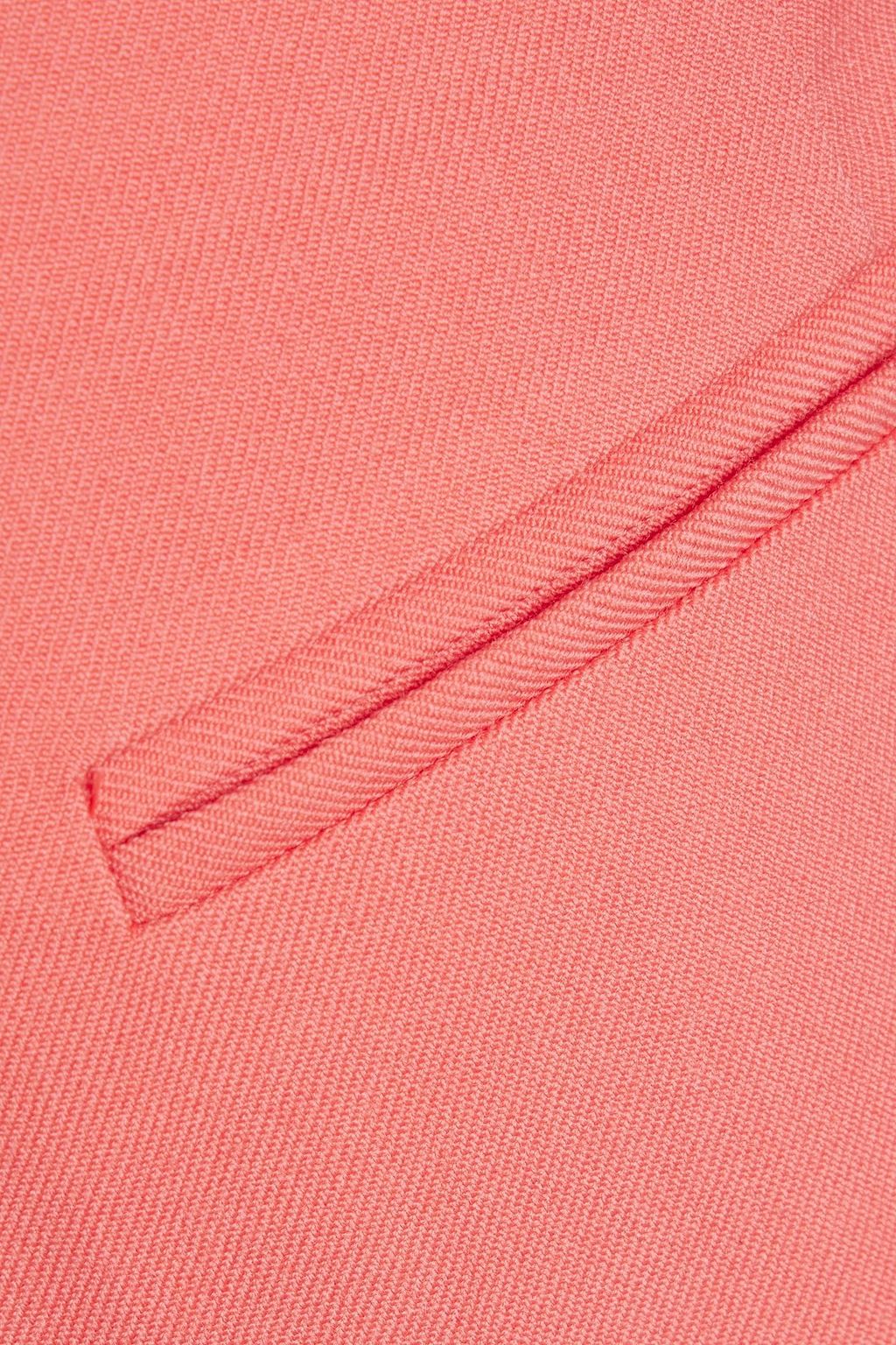 MCQUEEN Cropped wool-twill straight-leg pants