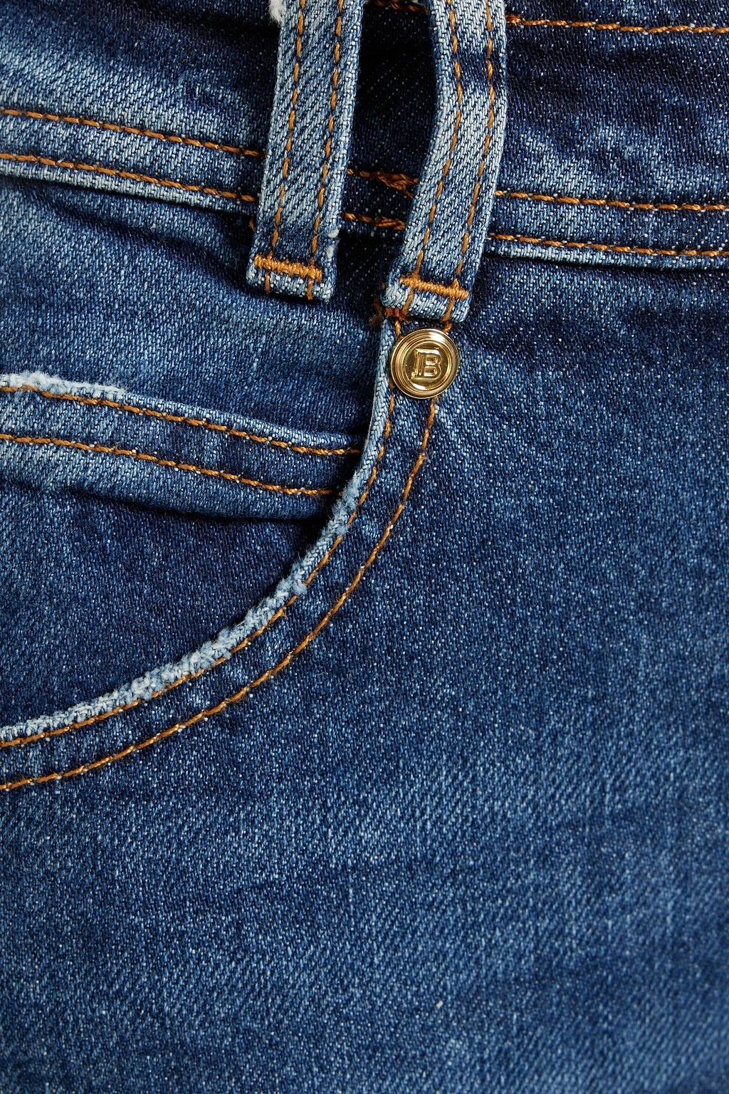 BALMAIN High-rise skinny jeans