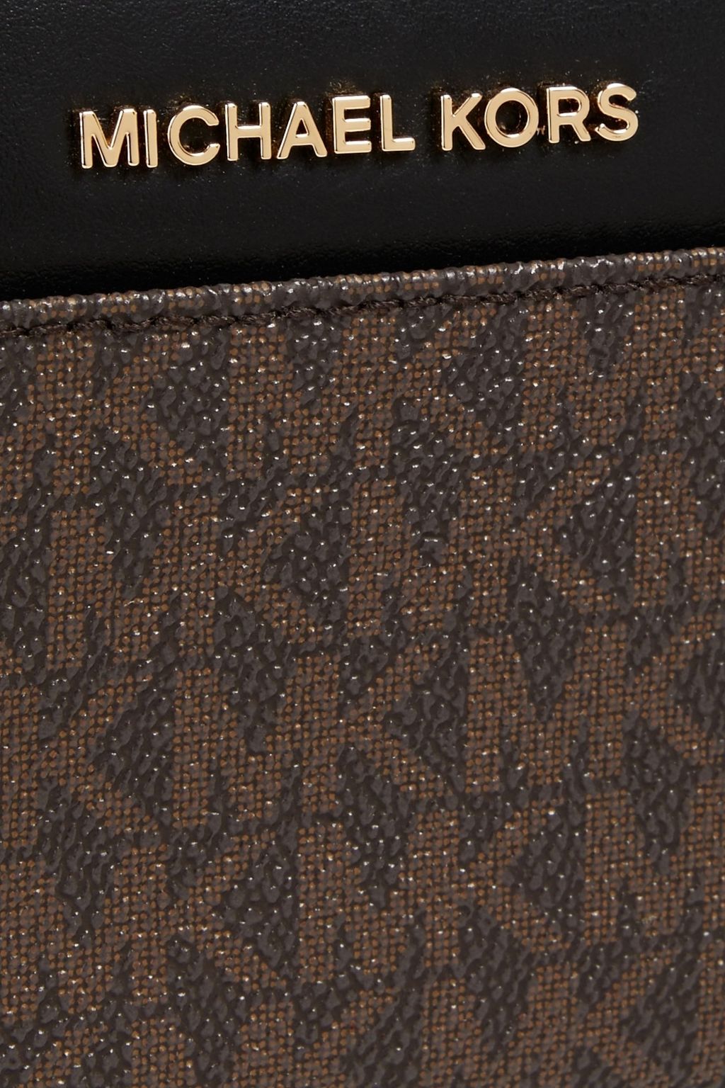 MICHAEL MICHAEL KORS Printed faux textured-leather continental wallet