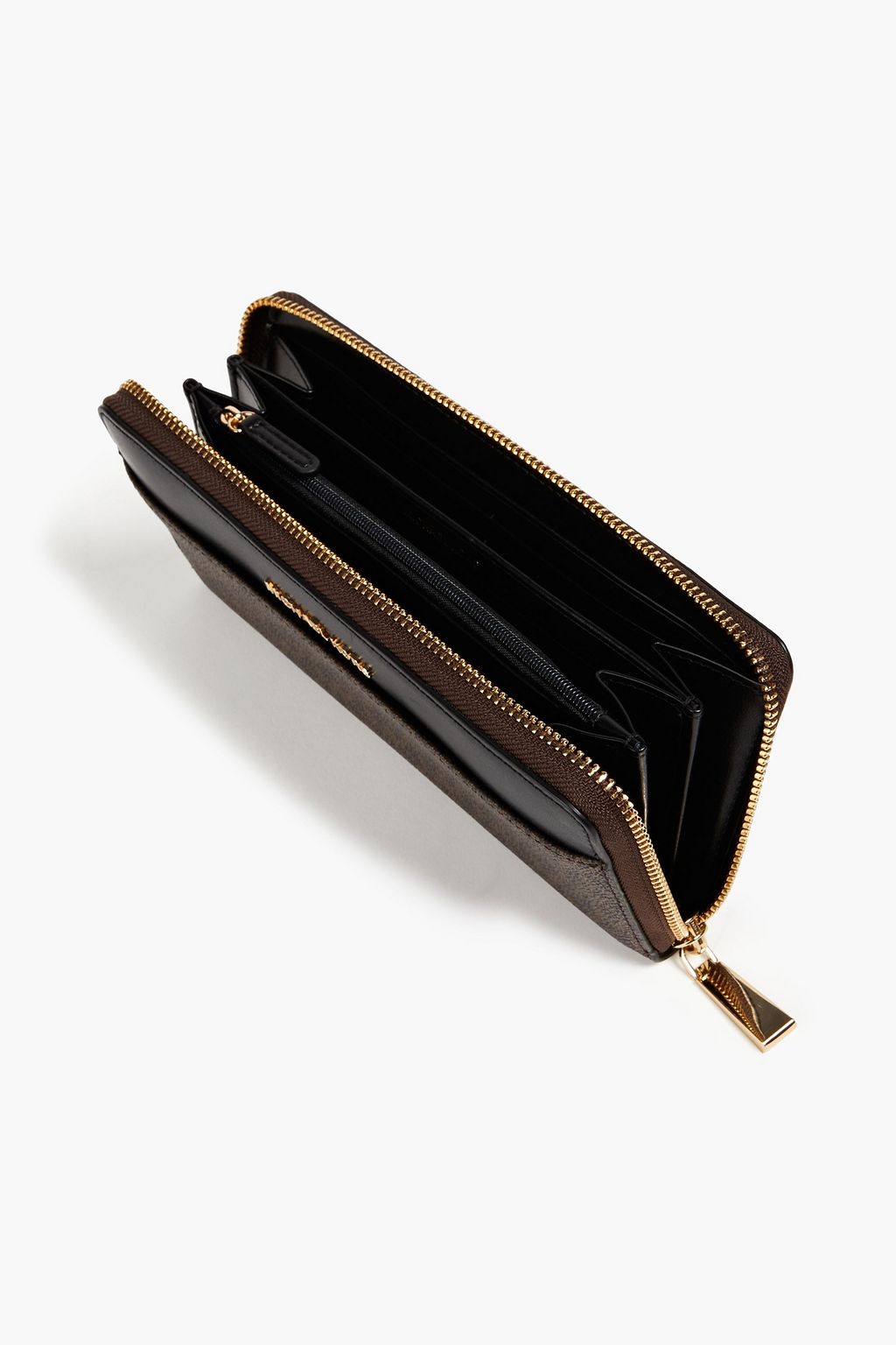 MICHAEL MICHAEL KORS Printed faux textured-leather continental wallet