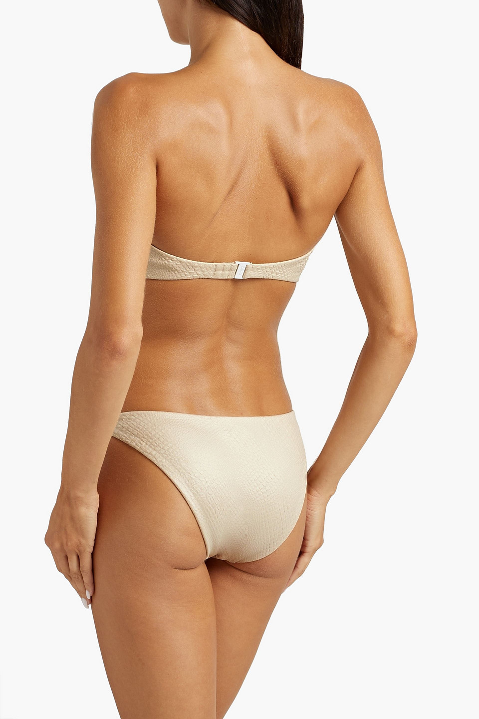  Onia - Ashley Tief Sitzendes Bikini-höschen Aus Stretch-jacquard - Neutral - M 