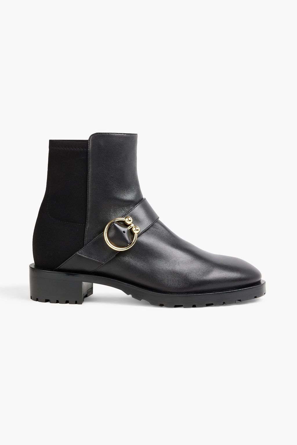 STUART WEITZMAN Luxering suede and neoprene ankle boots | THE OUTNET