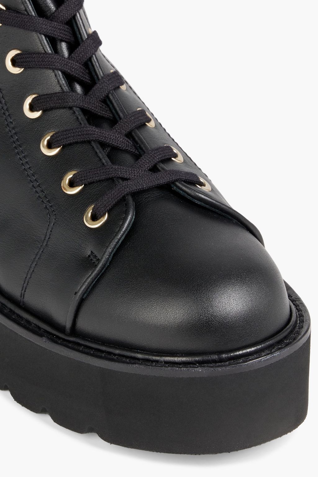 STUART WEITZMAN Ryder Ultralift leather platform combat boots