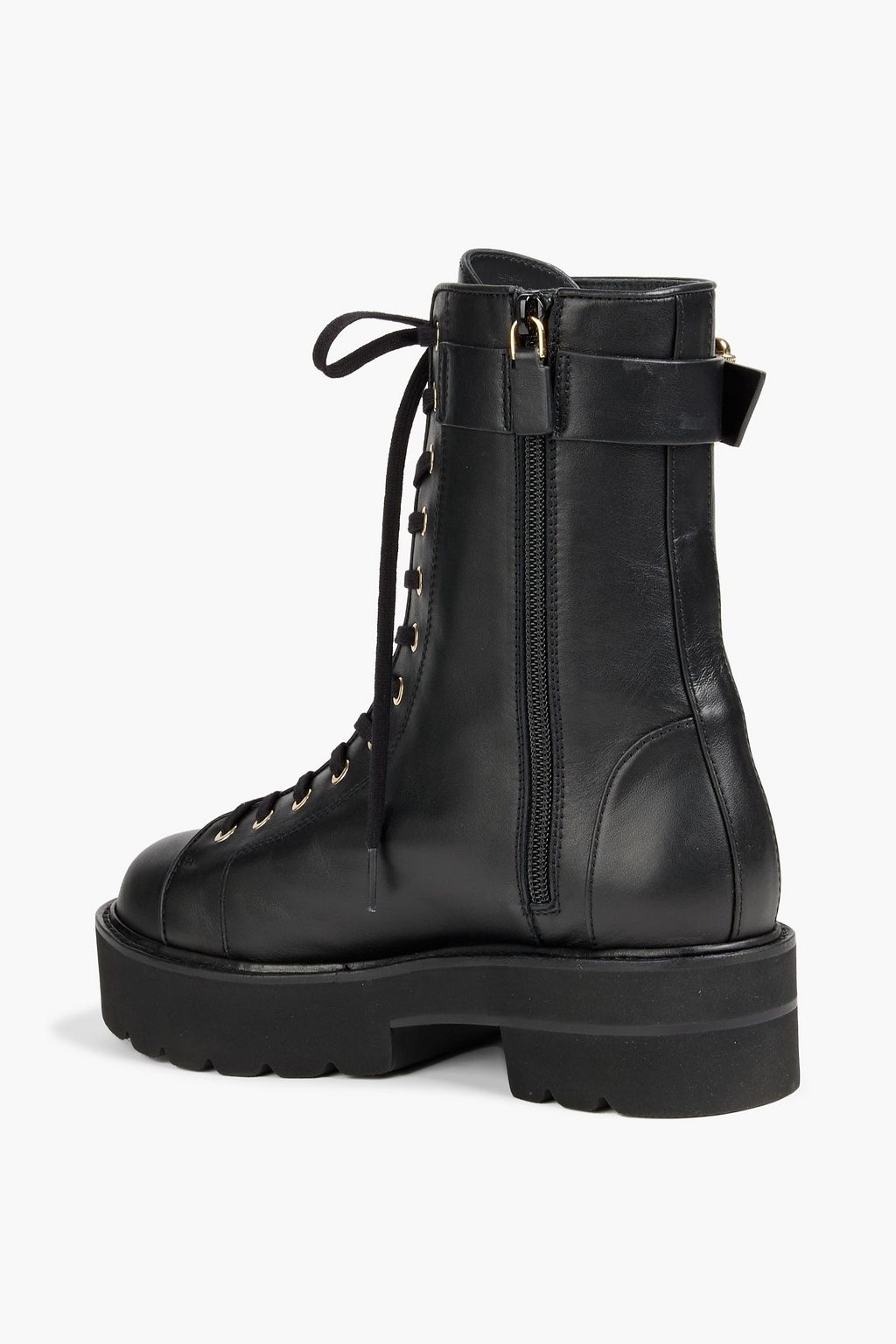 STUART WEITZMAN Ryder Ultralift leather platform combat boots