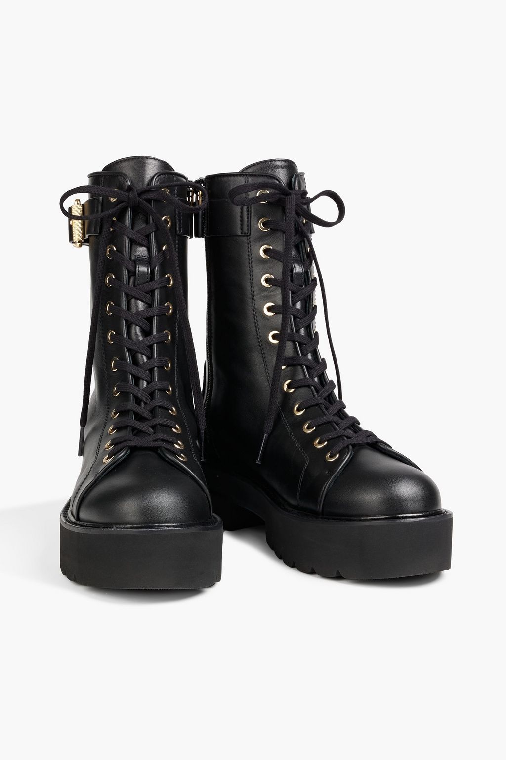 STUART WEITZMAN Ryder Ultralift leather platform combat boots