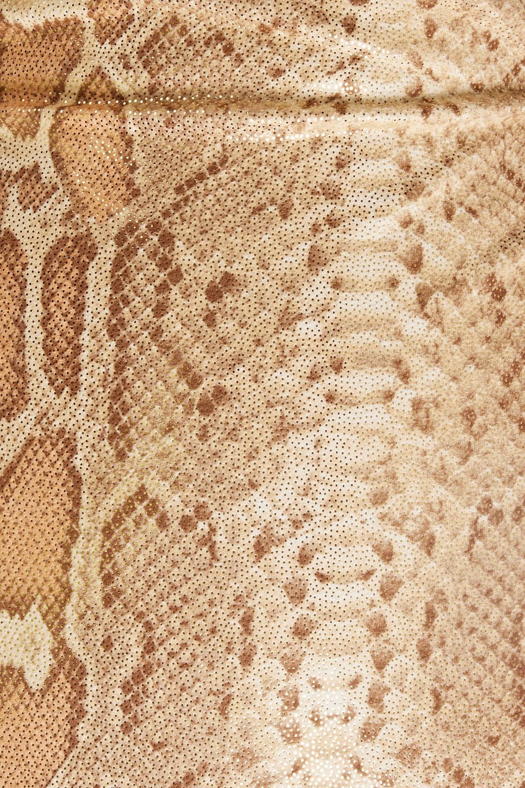ONIA Cutout metallic snake-print swimsuit