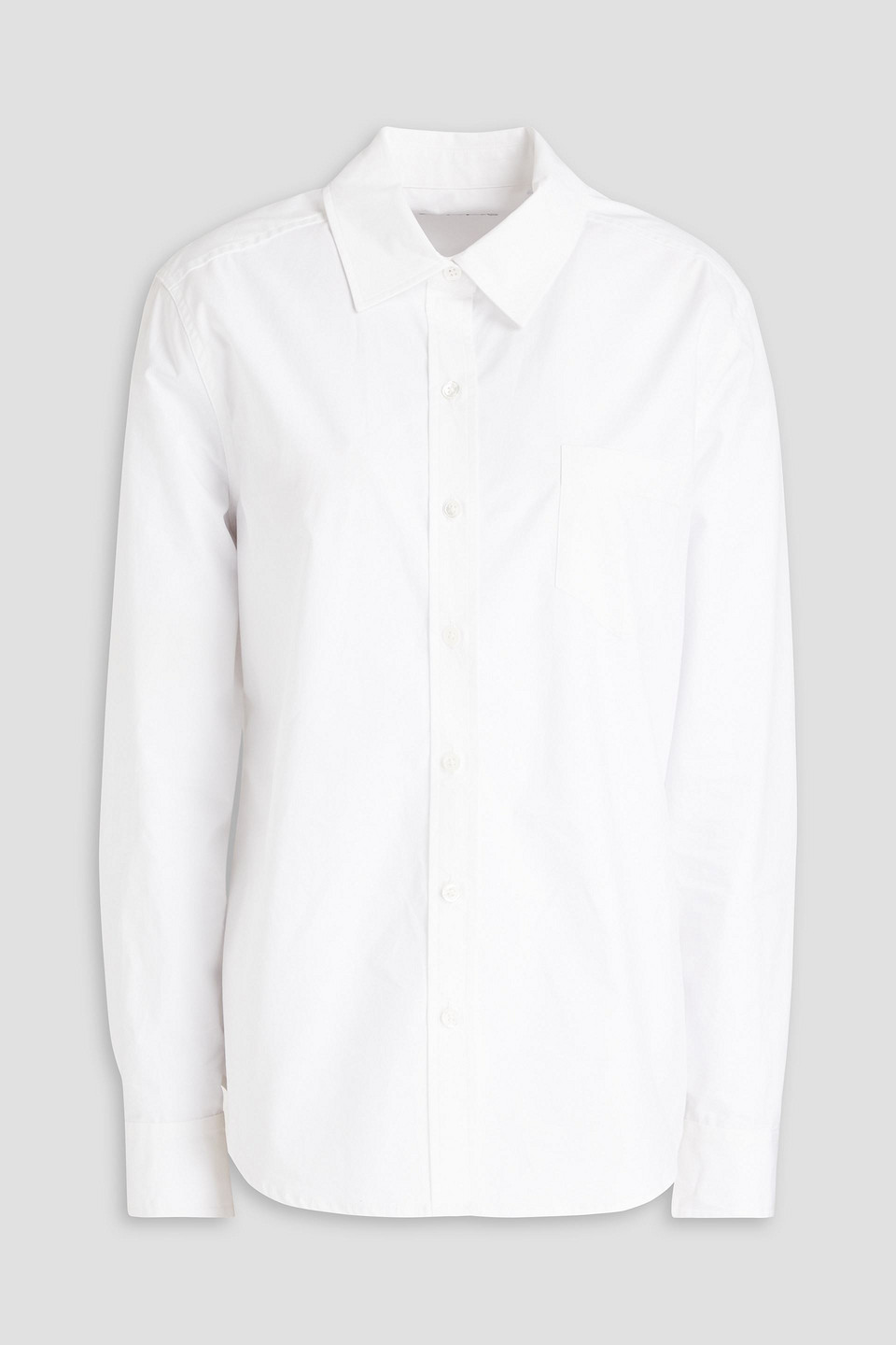 Equipment Brett Cotton-poplin Shirt In White