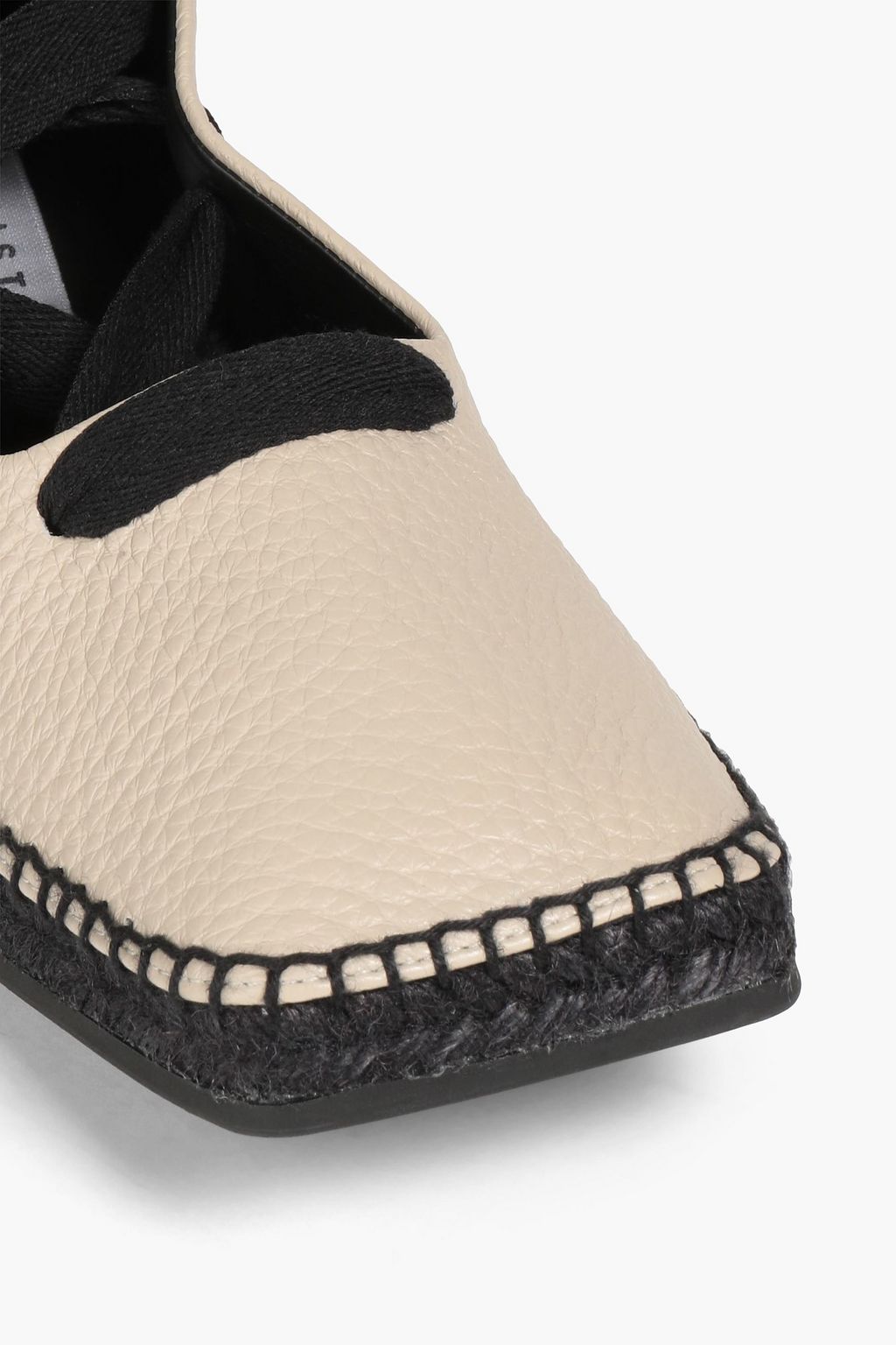 MIISTA Kristin pebbled-leather espadrilles
