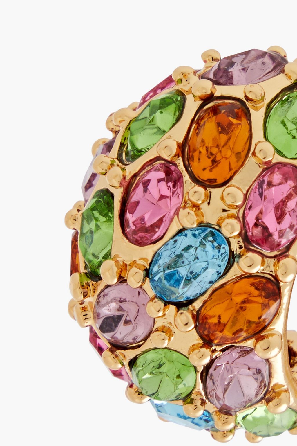 KENNETH JAY LANE Gold-plated crystal earrings