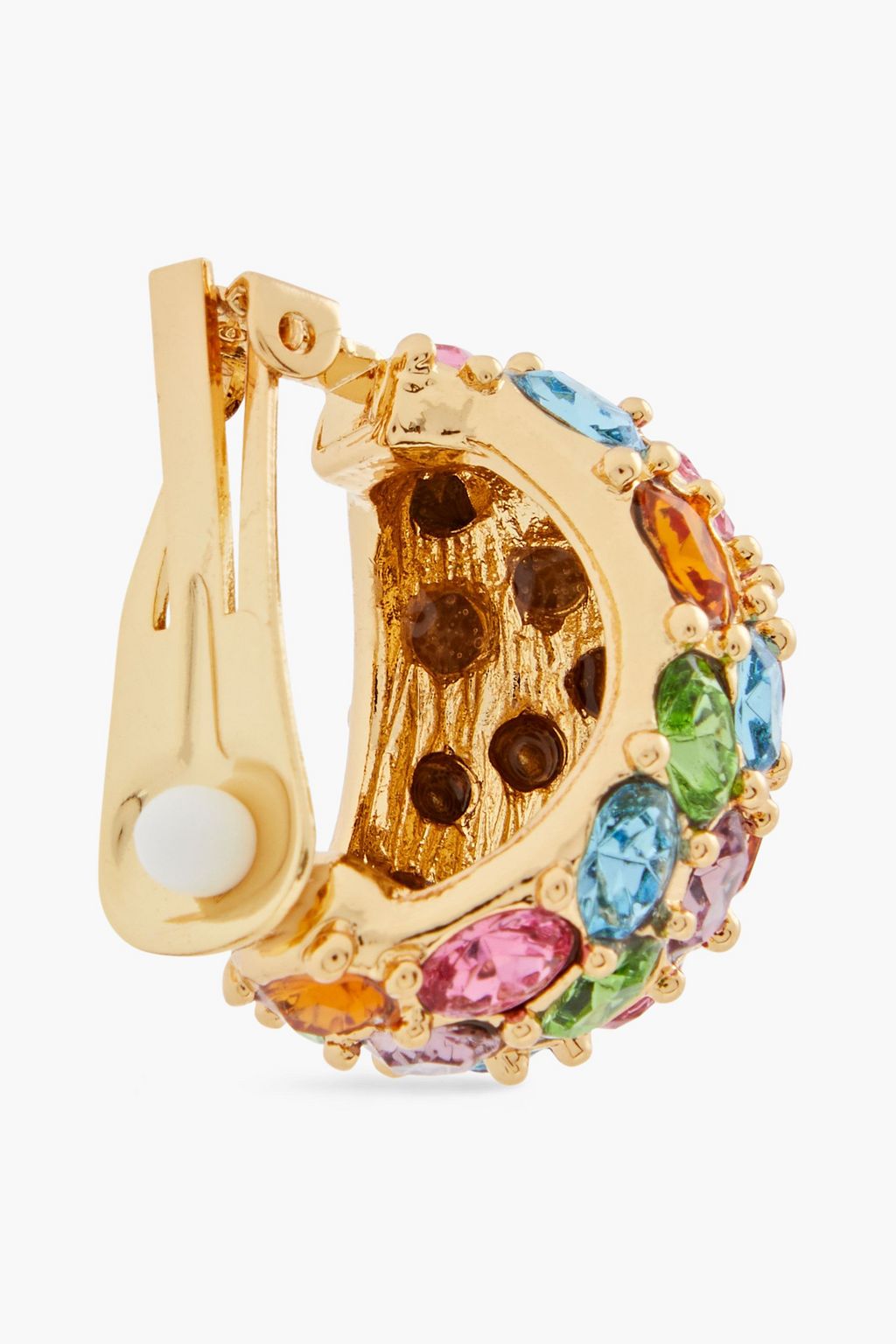 KENNETH JAY LANE Gold-plated crystal earrings