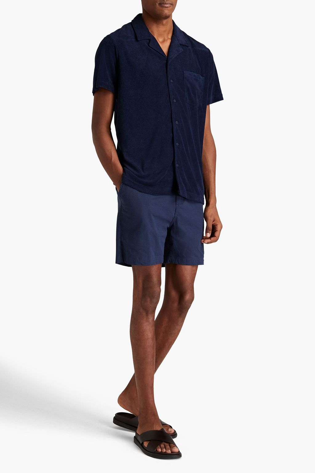ONIA Cotton-blend terry shirt