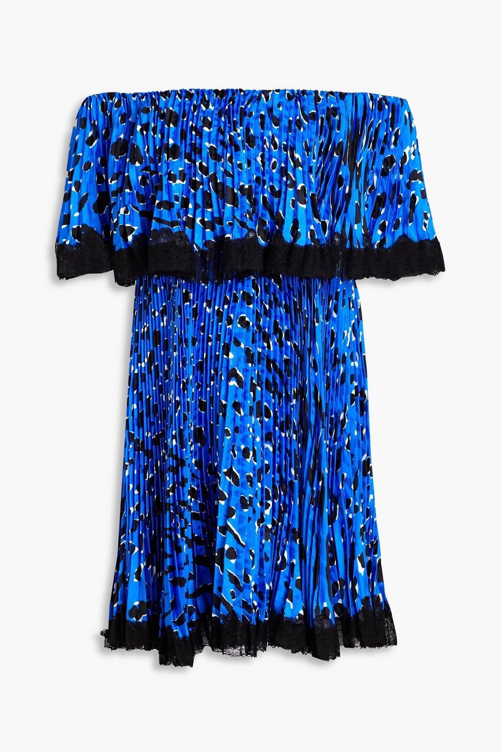 Self portrait floral clearance printed plisse dress