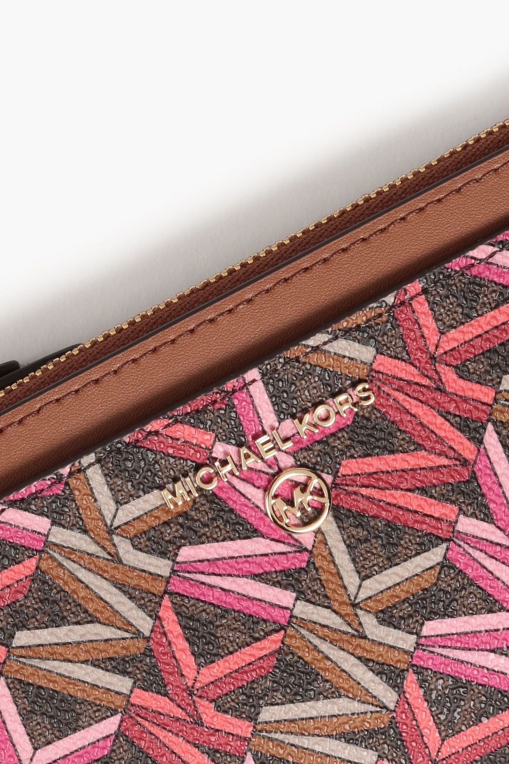 MICHAEL MICHAEL KORS Logo-print faux textured-leather wallet