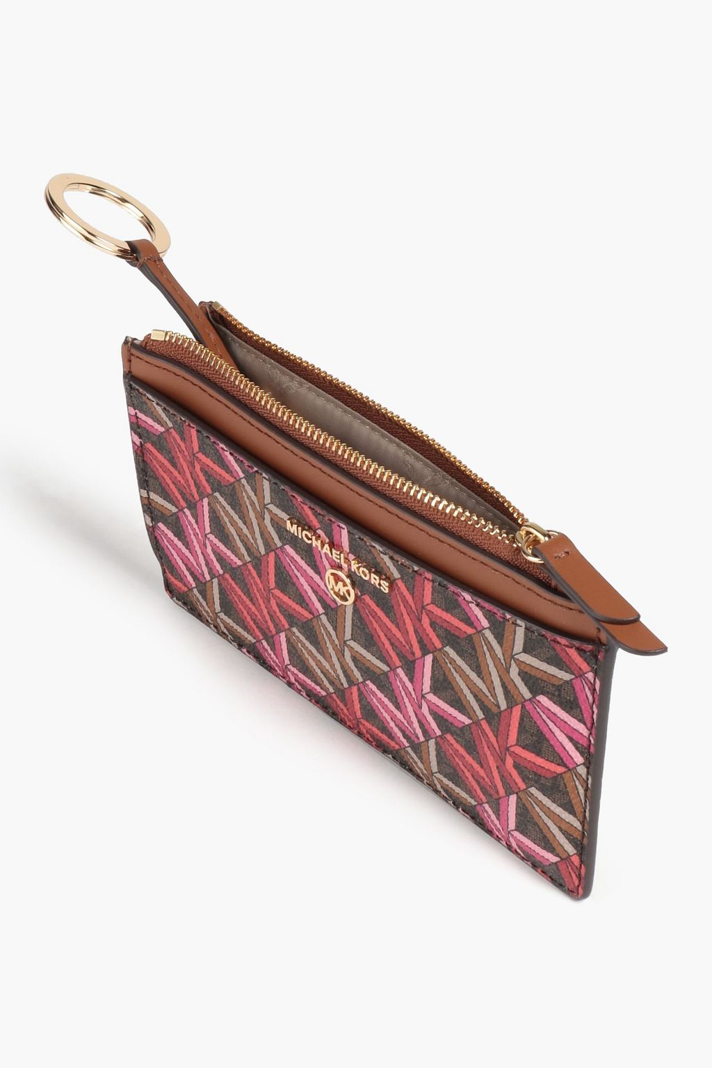 MICHAEL MICHAEL KORS Logo-print faux textured-leather wallet