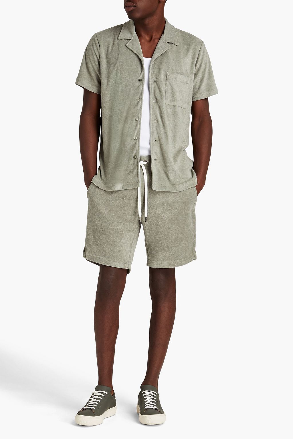ONIA Cotton-blend terry shirt