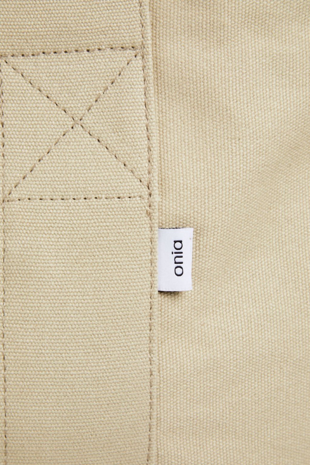 ONIA Linen-canvas tote