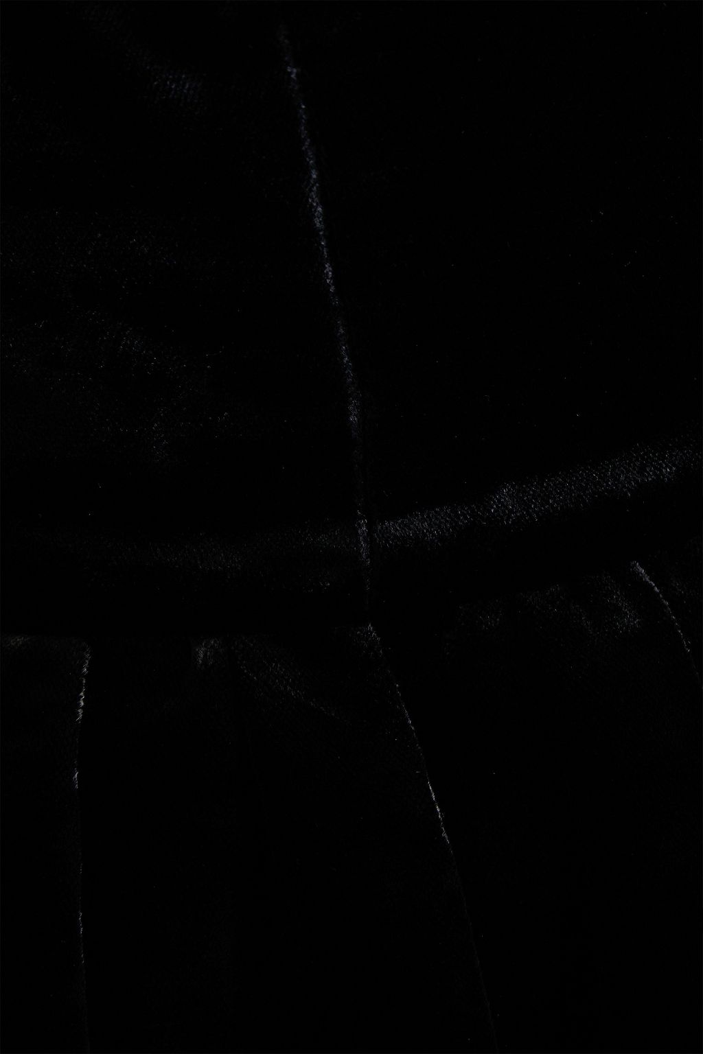 VALENTINO GARAVANI Strapless scalloped velvet gown