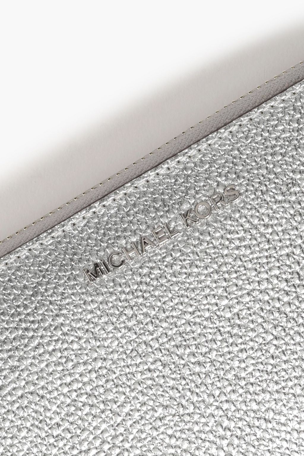 MICHAEL MICHAEL KORS ペブル加工レザー ウォレット メタリック