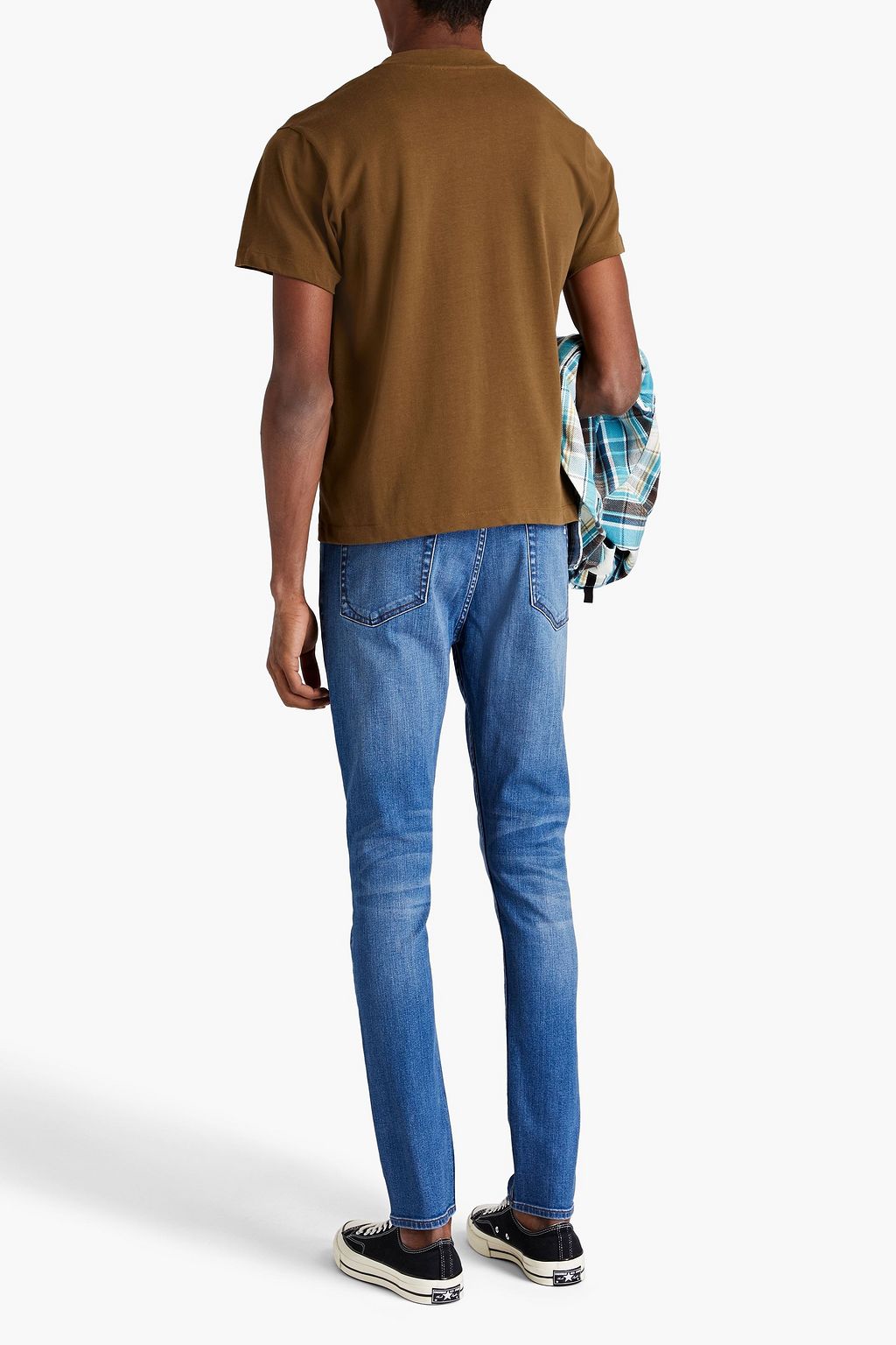 RAG & BONE Skinny-fit whiskered denim jeans