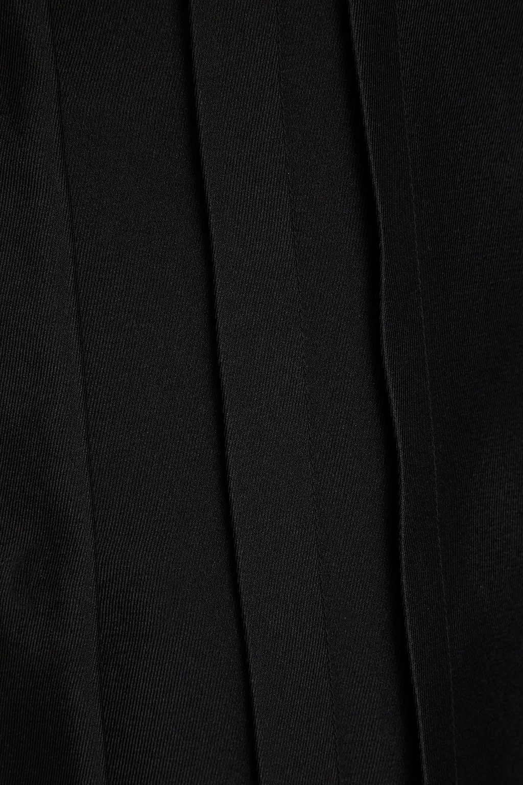 JIL SANDER Twill-paneled satin shirt