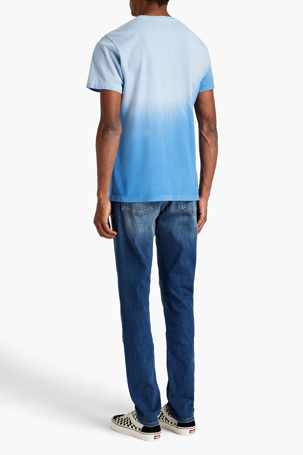 FRAME Slim-fit whiskered denim jeans