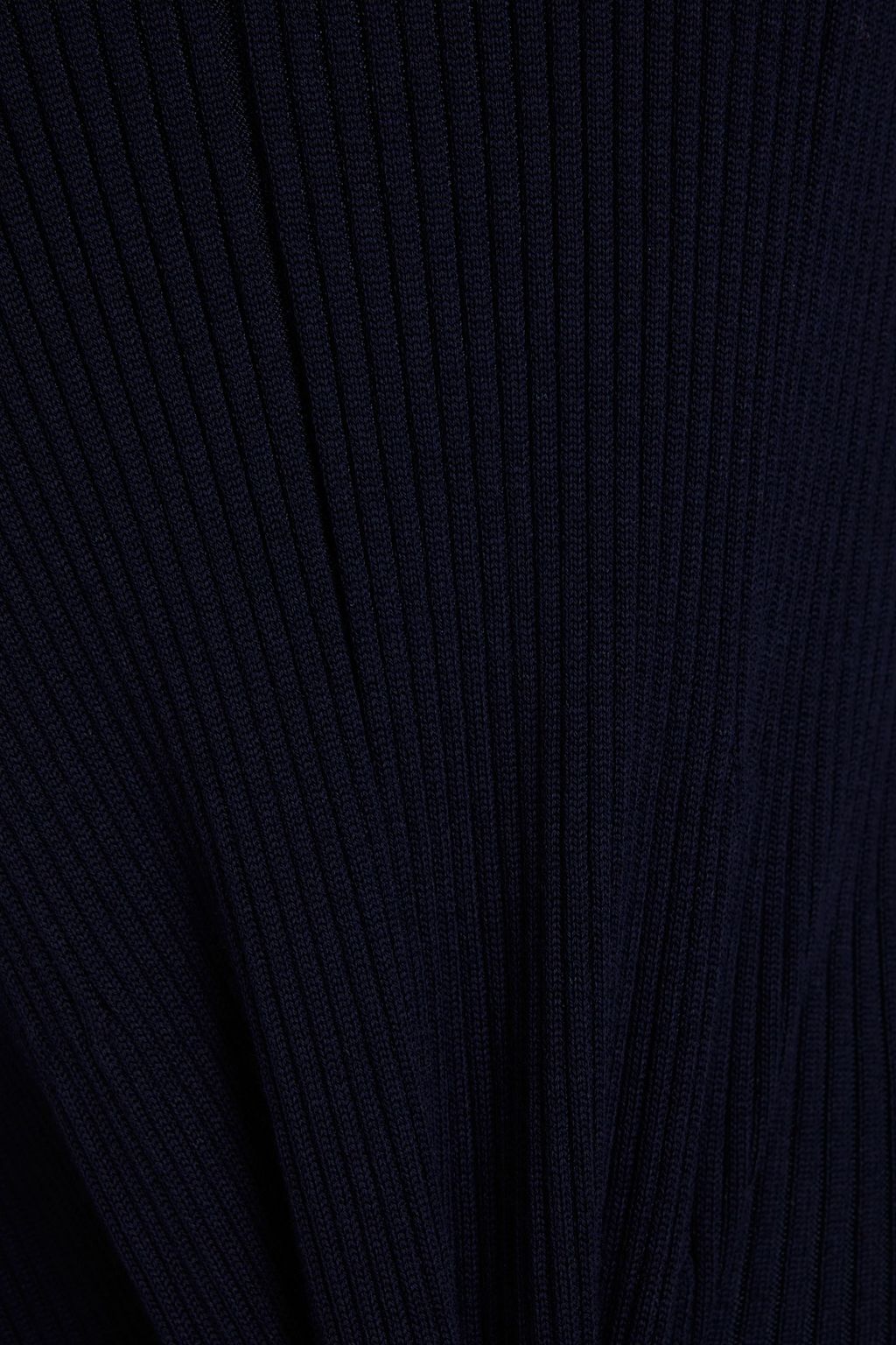 JIL SANDER فستان طويل من النسيج المحبوك المضلع ومزيج الصوف